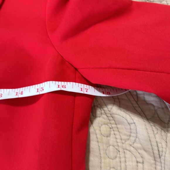 MNG Red One Button Closure Blazer - Picture 7 of 10
